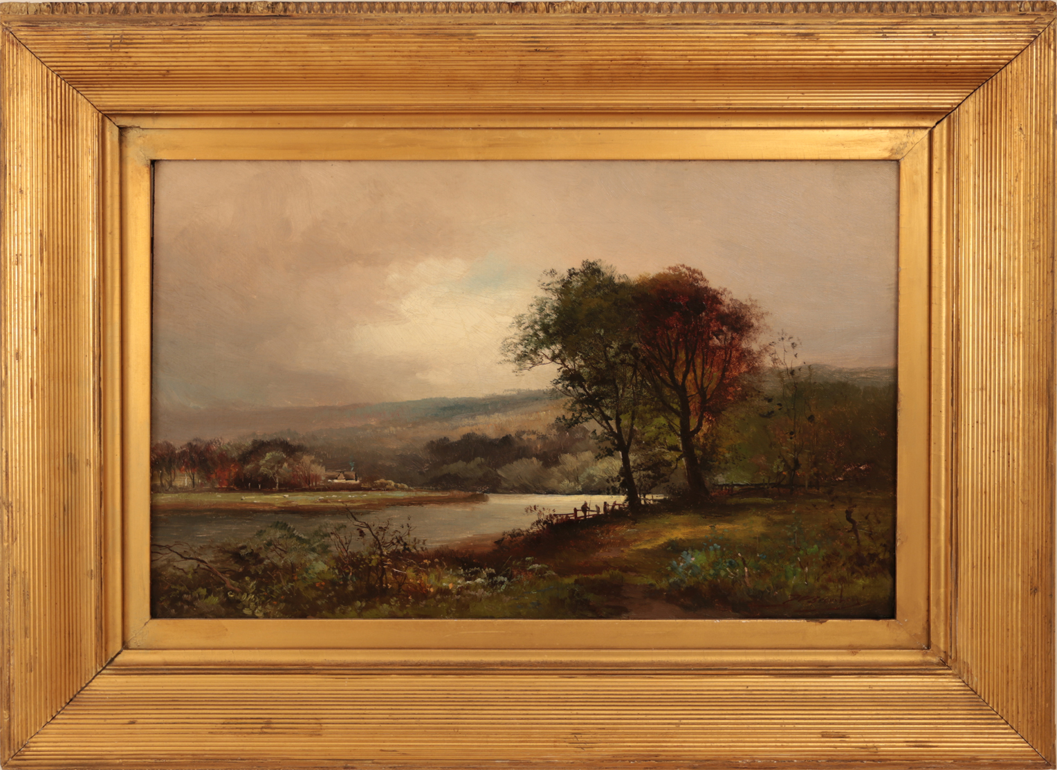 Frank Bromley 19th Century Painting for Sale - Fishing Spot