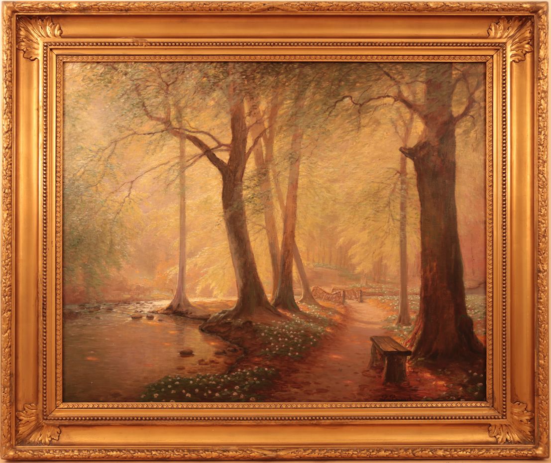 Peter Johan Valdemar Busch - Path through the Beech Trees