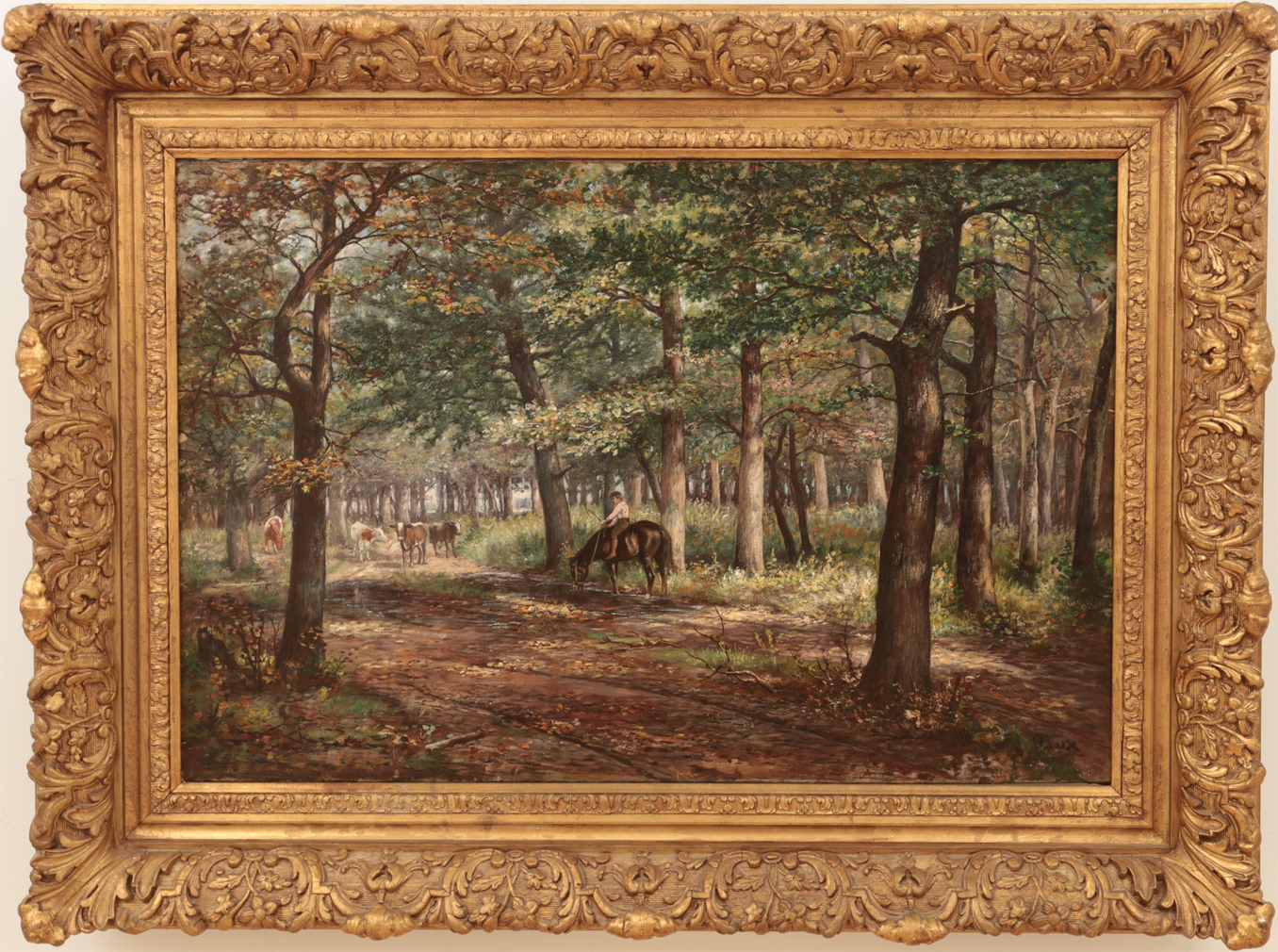 August Laux Victorian Art for Sale - Pause on the Path