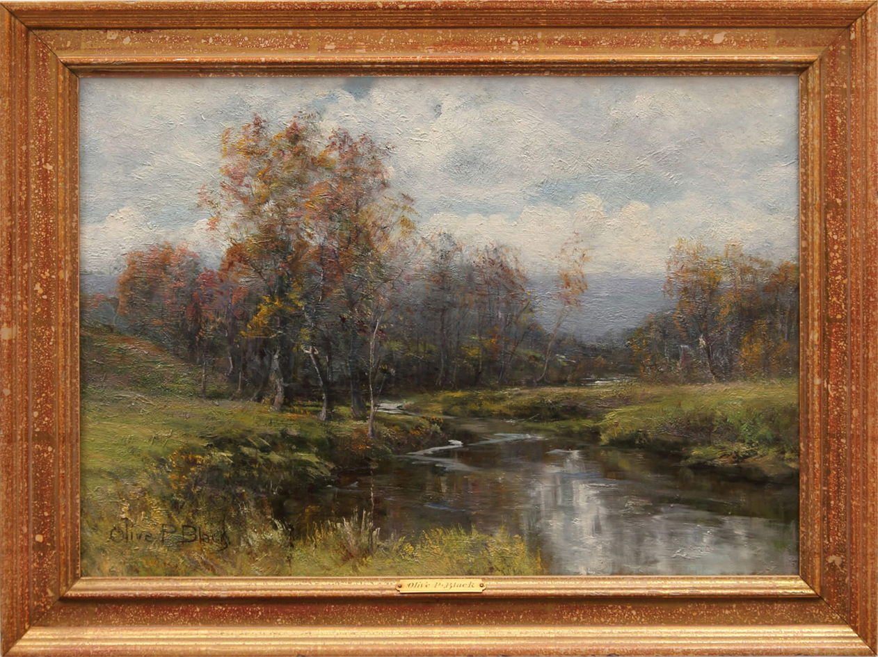 Olive Parker Black Victorian Paintings for Sale - Reflections