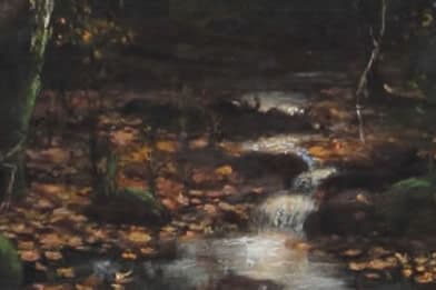 Warren C. Briggs - After a Shower Painting For Sale