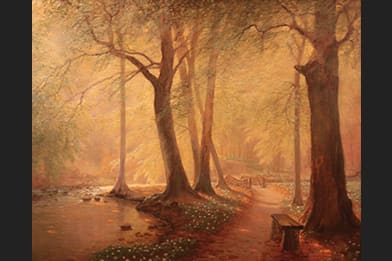 Peter Johan Valdemar Busch - Path through the Beech Trees 