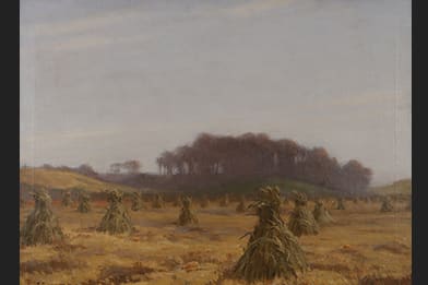 Edgar Spier Cameron - Autumnal Gloaming Painting For Sale