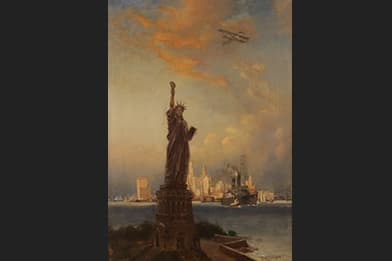 Robert Atkinson Fox 19th Century Paintings for Sale - New York Harbor