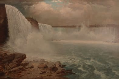 Frank Bromley - Niagra Falls Painting For Sale
