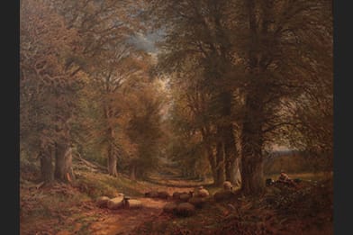 Alfred Augustus Glendening, Sr. - The Watchful Shepherd Painting
