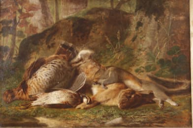George Hetzel - Wild Game Stilll-life Painting for Sale
