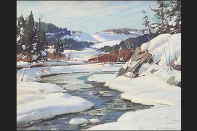 Aldro T. Hibbard - Winter Landscape Painting For Sale