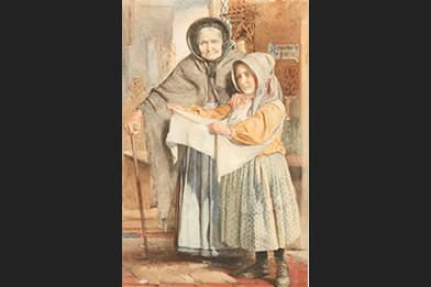 James Lobley - Remember the Poor Painting For Sale