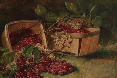 August Laux - Currants - 19th Century American Fine Art