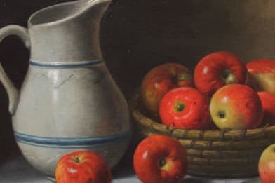 Albert Francis King - Still-Life with Pitcher and Apples Painting