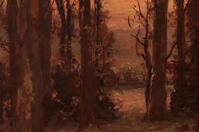 William Preston Phelps - Winter Twilight Painting For Sale