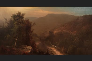 Carl Sommer - Lone Traveler Painting For Sale