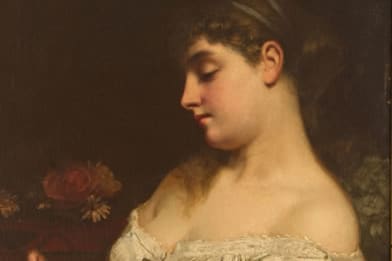 William Penn Morgan -Loves Me-Loves Me Not Painting For Sale