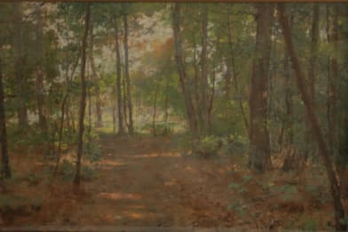 John Wesley Beatty - Fork In The Road Watercolor Painting