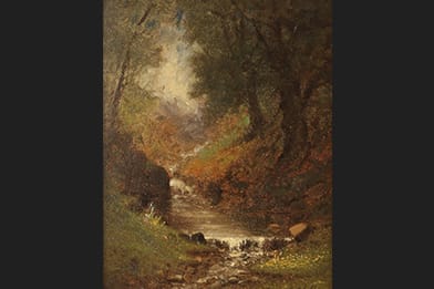 Frederick Stone Batcheller Victorian Painting Steps, Pools Riffles