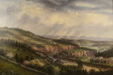 W.C. Wall - Allegheny Near Pittsburgh 1861 Painting