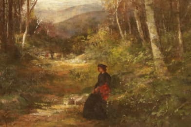 Roswell Morse Shurtleff - Forest Victorian Painting