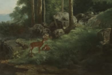 G. F. Keil - Sportsman's Paradise Painting For Sale