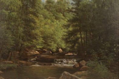Frank Bussman's Falls at Scalp Level Painting