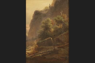 George Gunther Hartwick Boulder Slope Painting For Sale