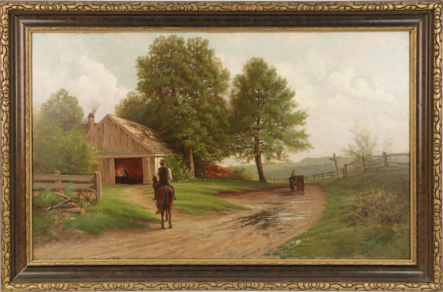 Benjamin Cohen Victorian Painting for Sale - The Path to Glick’s