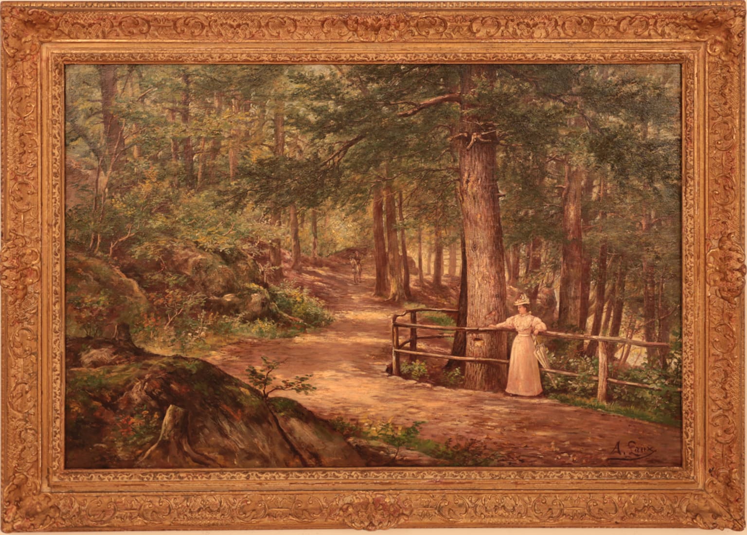August Laux Victorian Painting for Sale - She Awaits