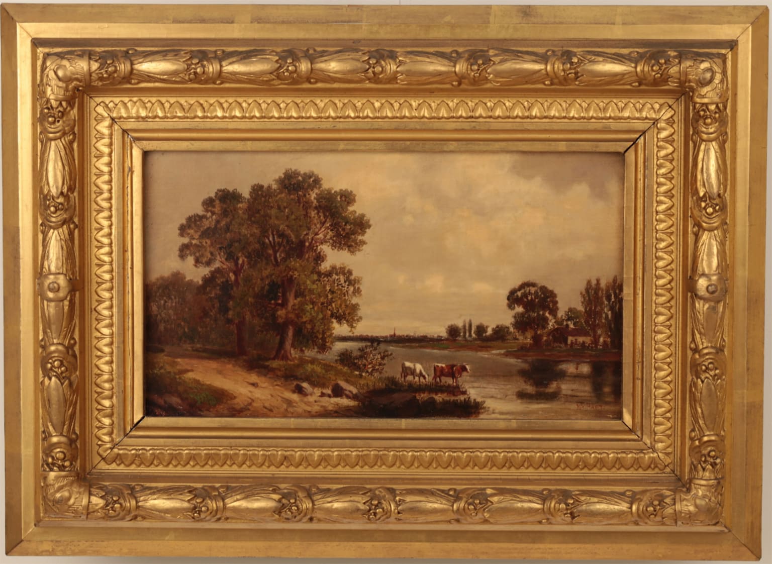 William Hart - Landscape with Cattle Painting For Sale