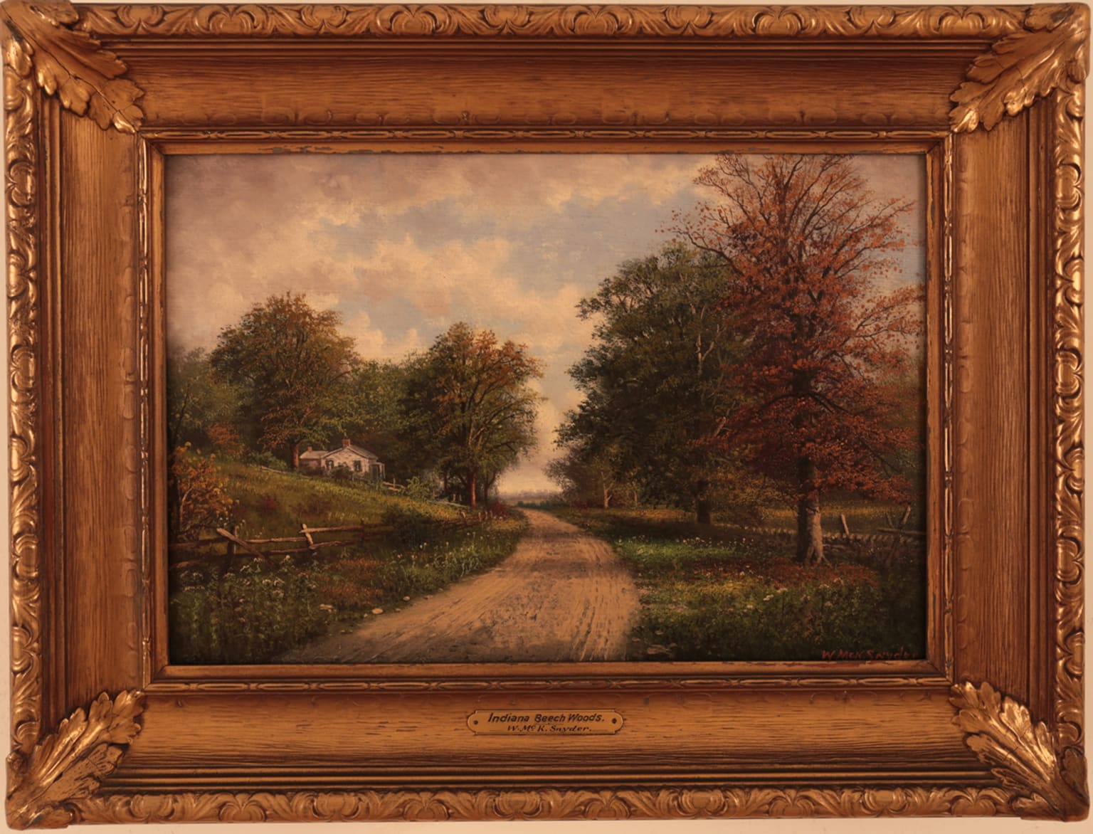 William McKendree Snyder - Indiana Beech Woods Painting