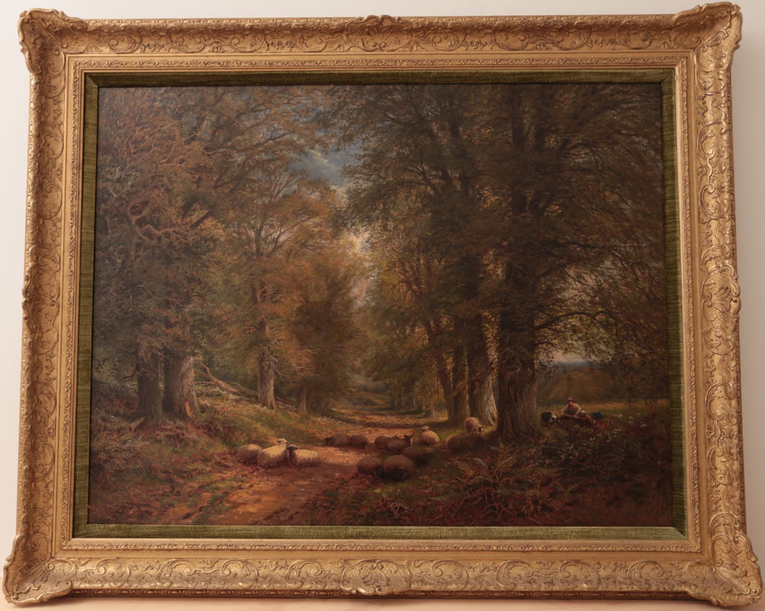 Alfred Augustus Glendening, Sr. - The Watchful Shepherd Painting