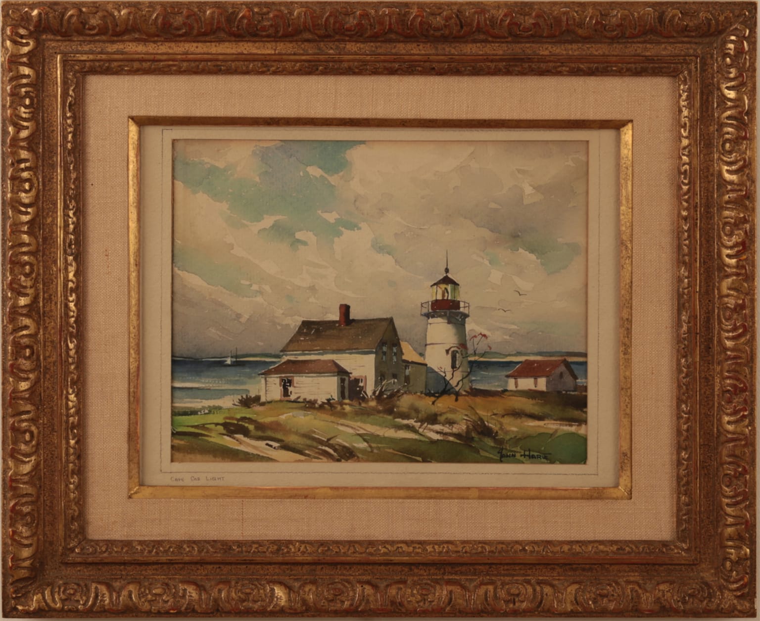 John Cuthbert Hare - Cape Cod Light Painting For Sale