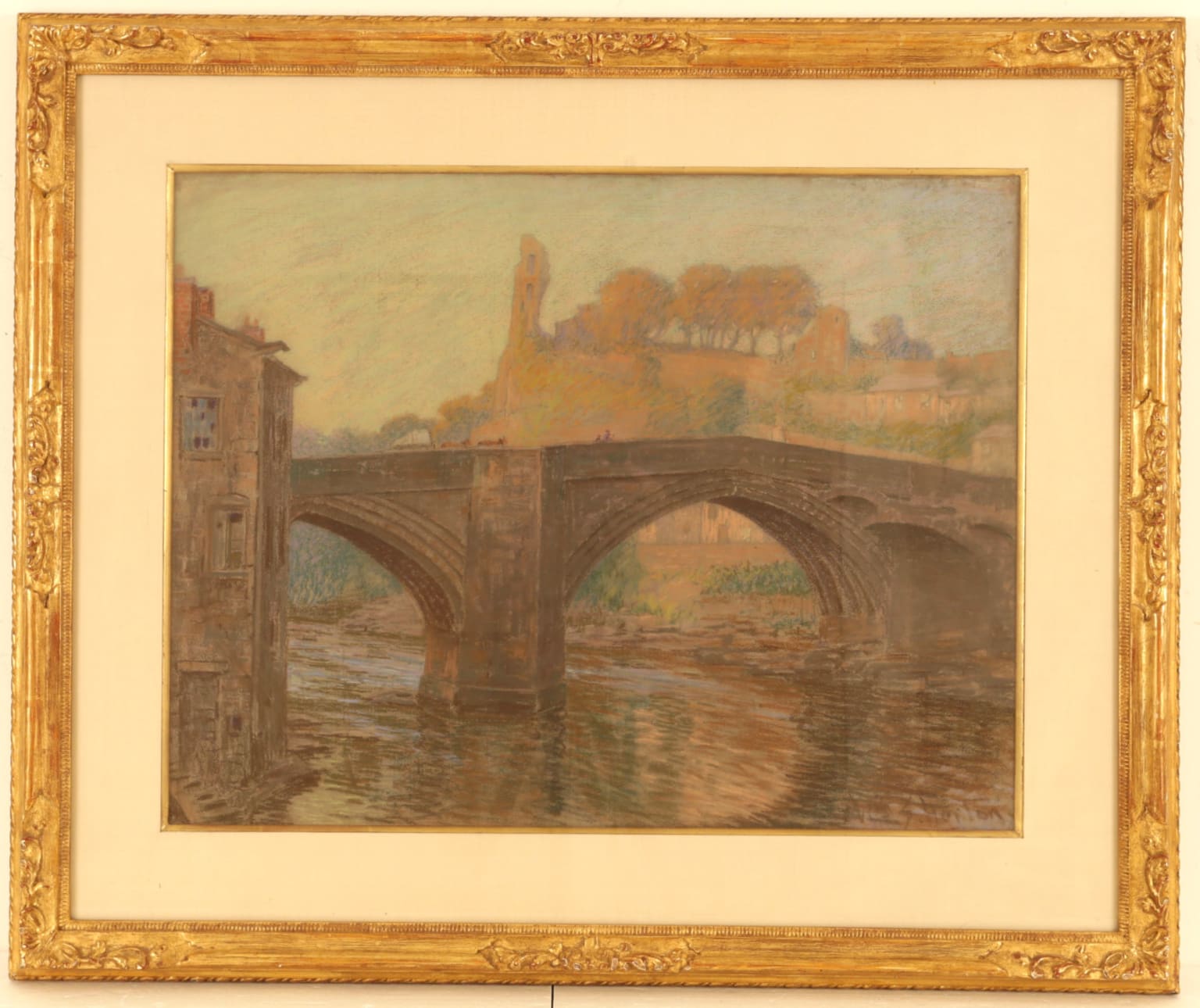 William Samuel Horton 19th Century Art for Sale - Crossing the Bridge