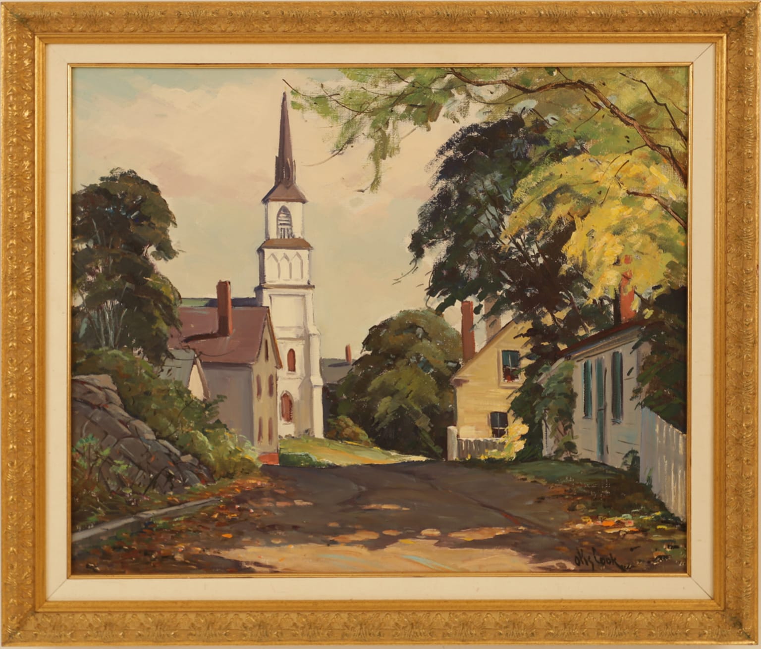 Otis Pierce Cook Victorian Painting for Sale - Rockport, Massachusetts