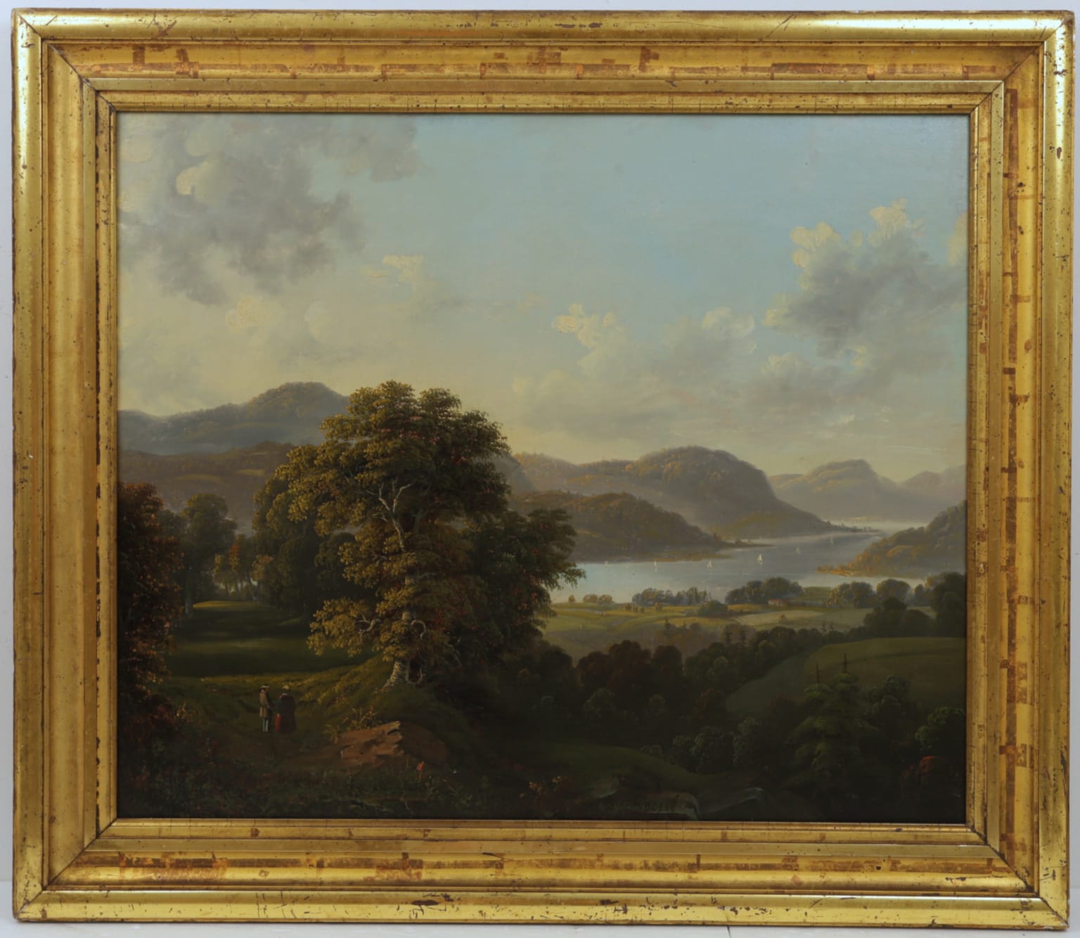 Henry Boese 19th Century Paintings for Sale - A Hudson Valley Scene
