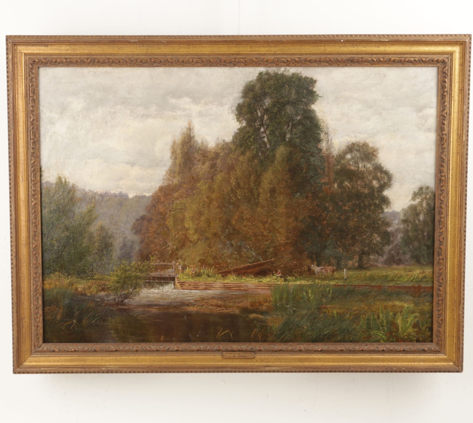 Alfred Benjamin Cole Victorian Painting for Sale - Cookham-on-Thames