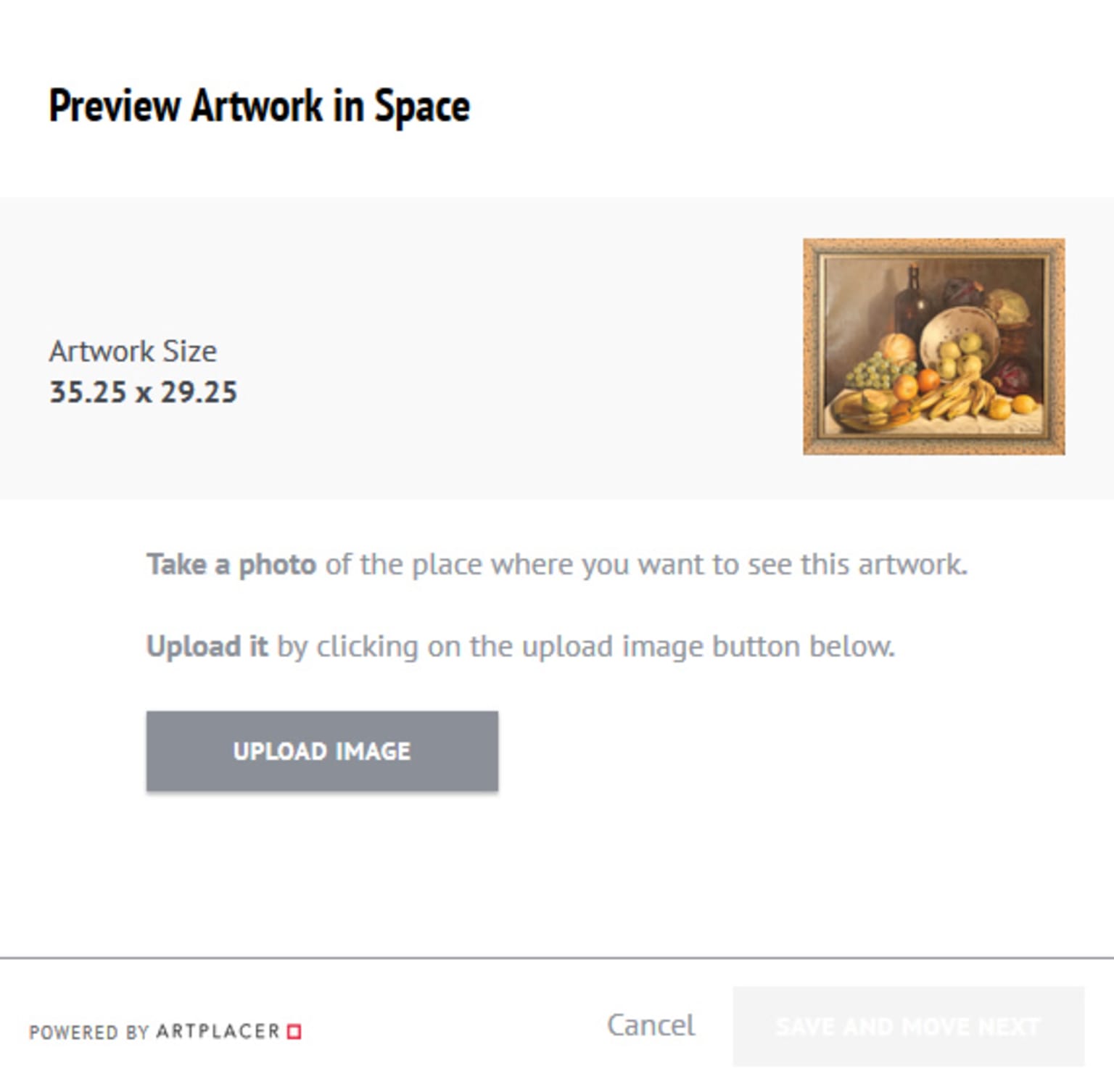 Upload a photo of your room