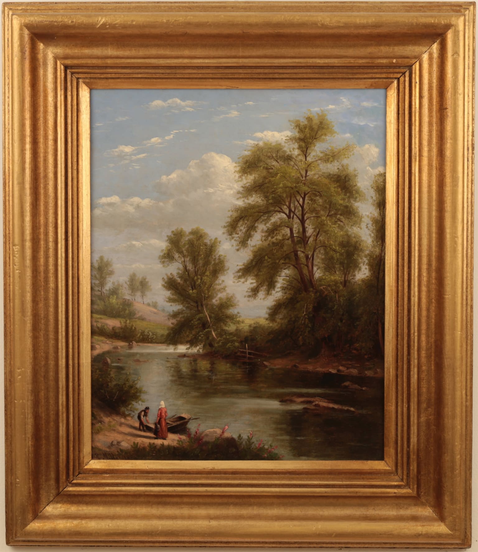 William Rickarby Miller Victorian Art for Sale - The Boating Party