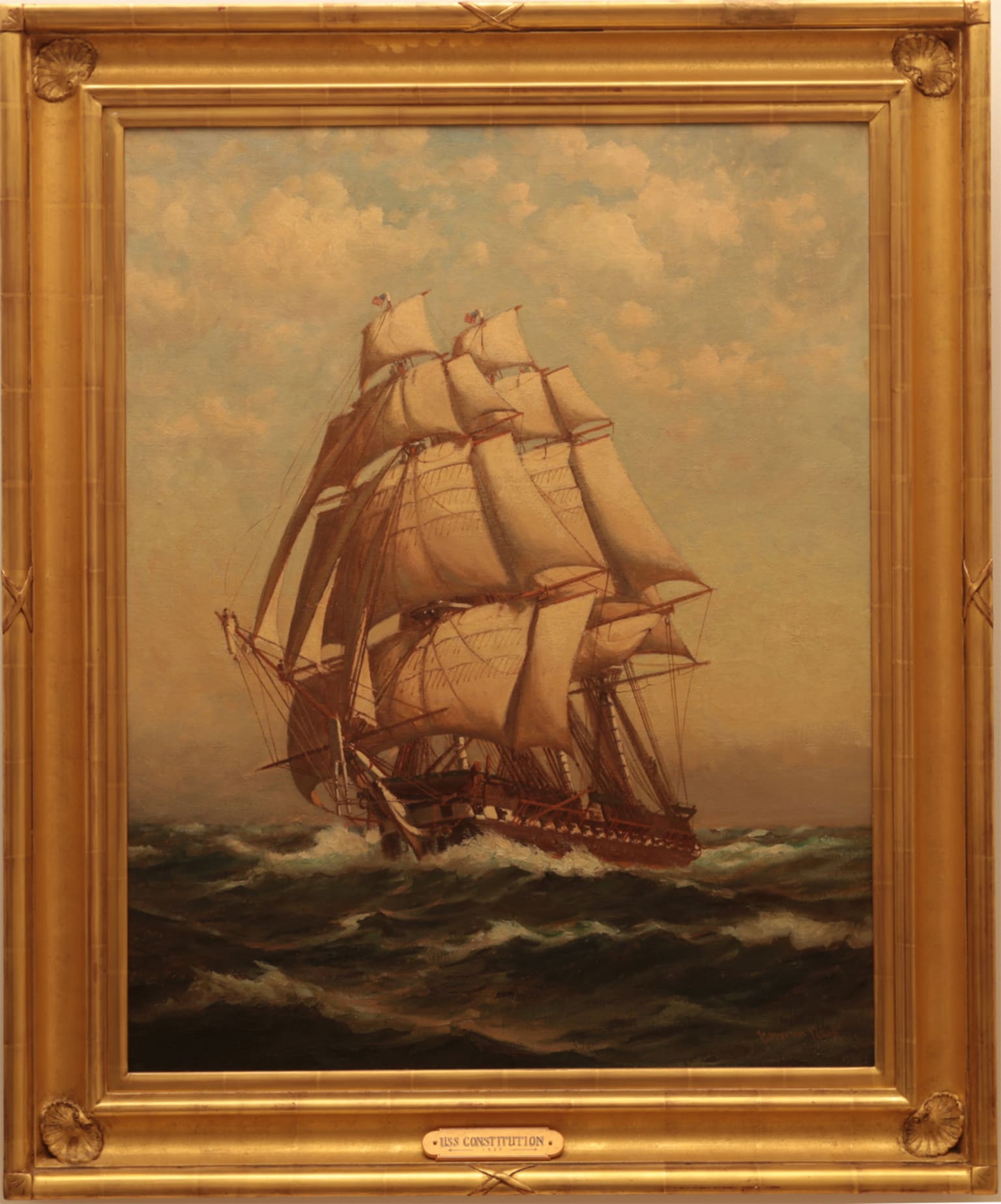 C. Myron Clark Victorian Artwork for Sale - USS Constitution