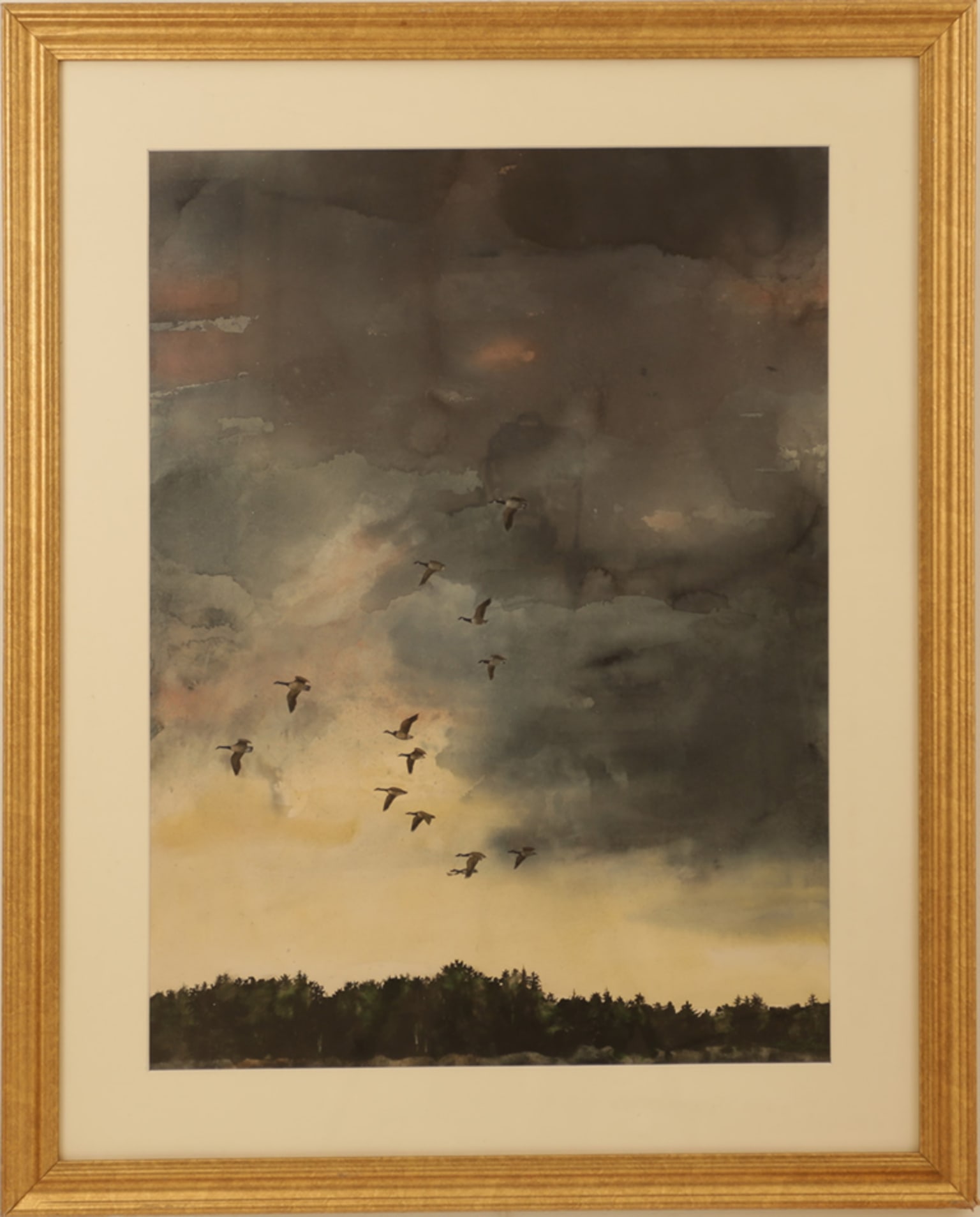 Allen Blagden - Stormy Migration Painting For Sale