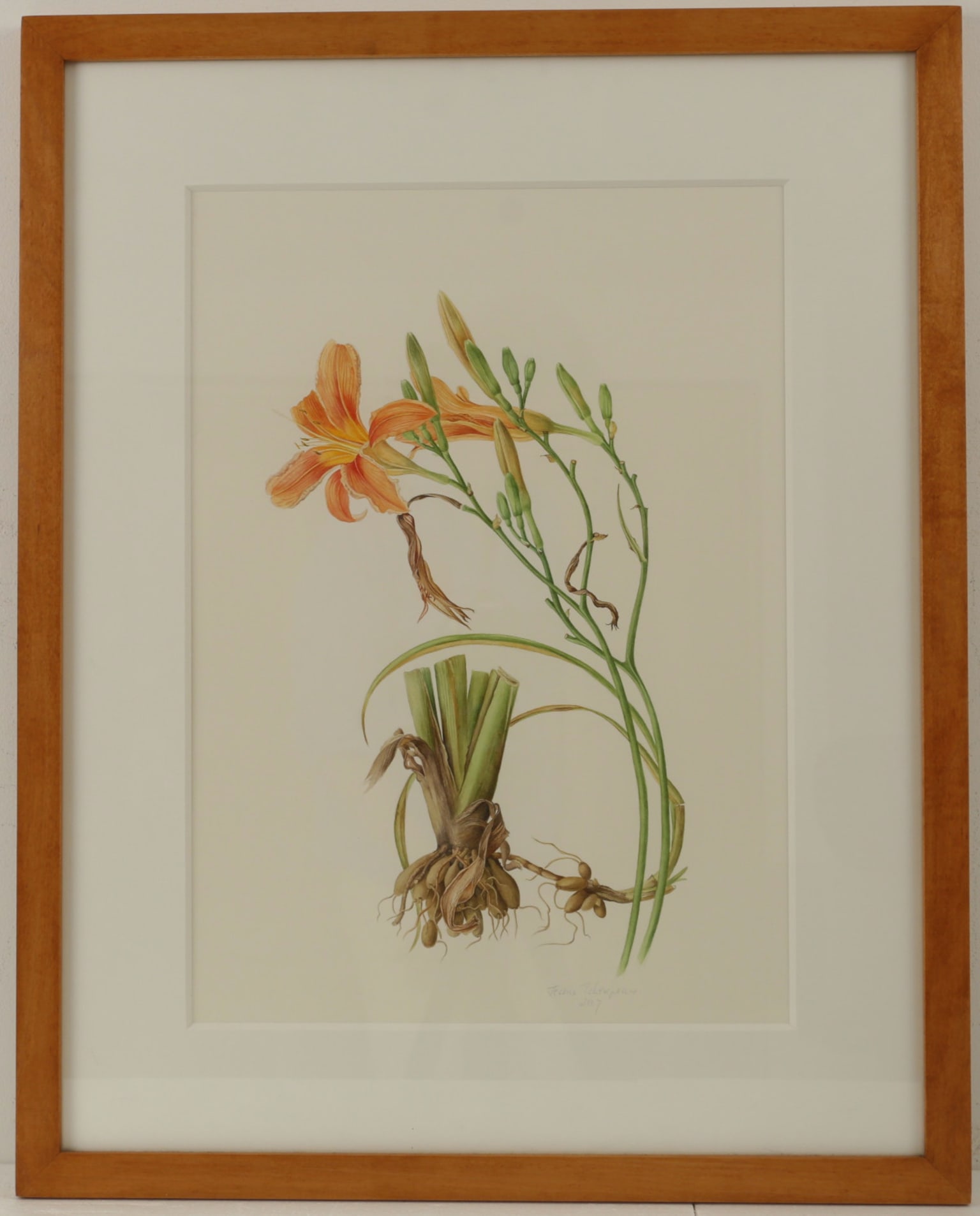 Jessica Tcherepnine's Watercolor Lilies painting
