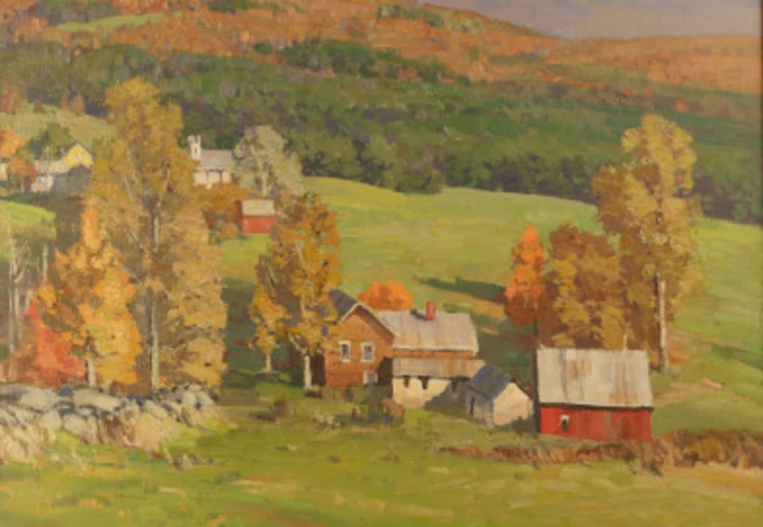 Thomas Michael Nicholas - Rural New England Landscape Painting