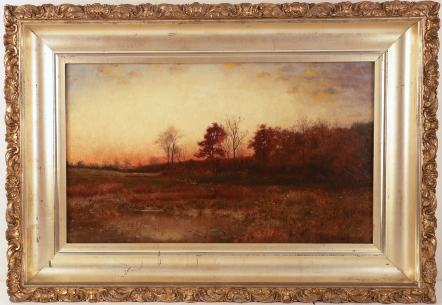 Samuel Conkey: 19th Century Sundown Painting for Sale