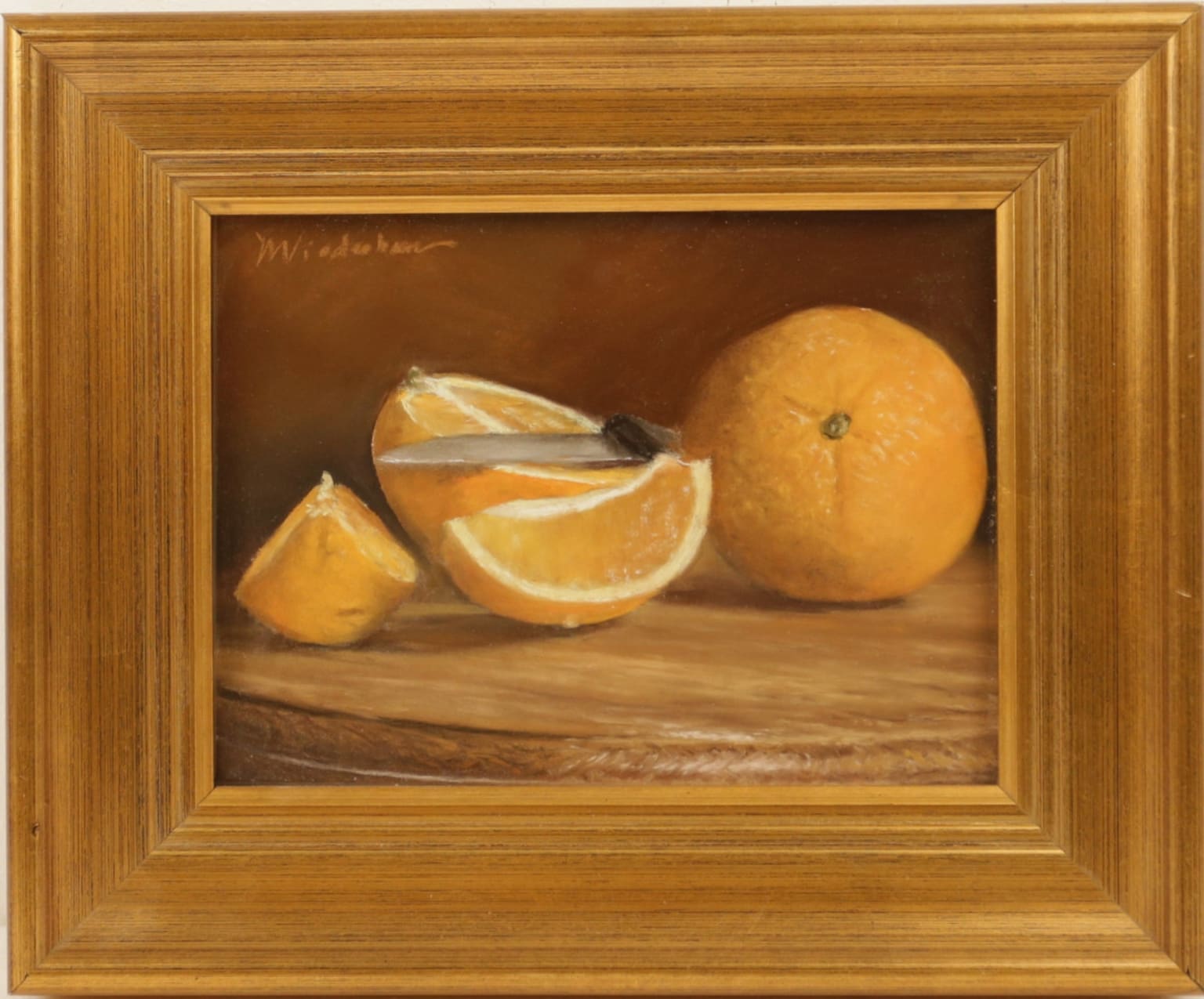 Marlene Wiedenbaum - Two Oranges Still Life Painting