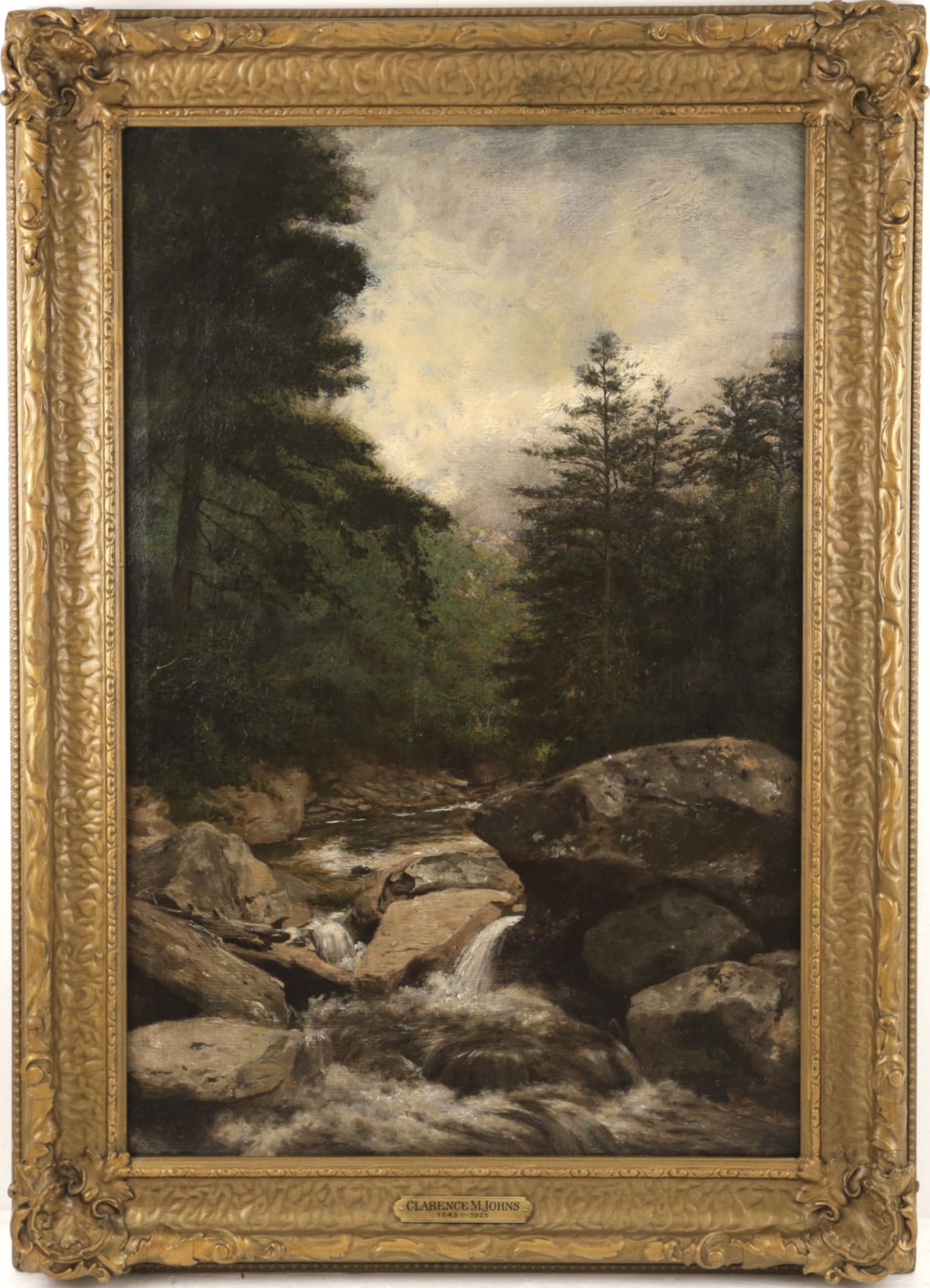 Clarence Marshall Johns - Rocky Allegheny Mountain Stream