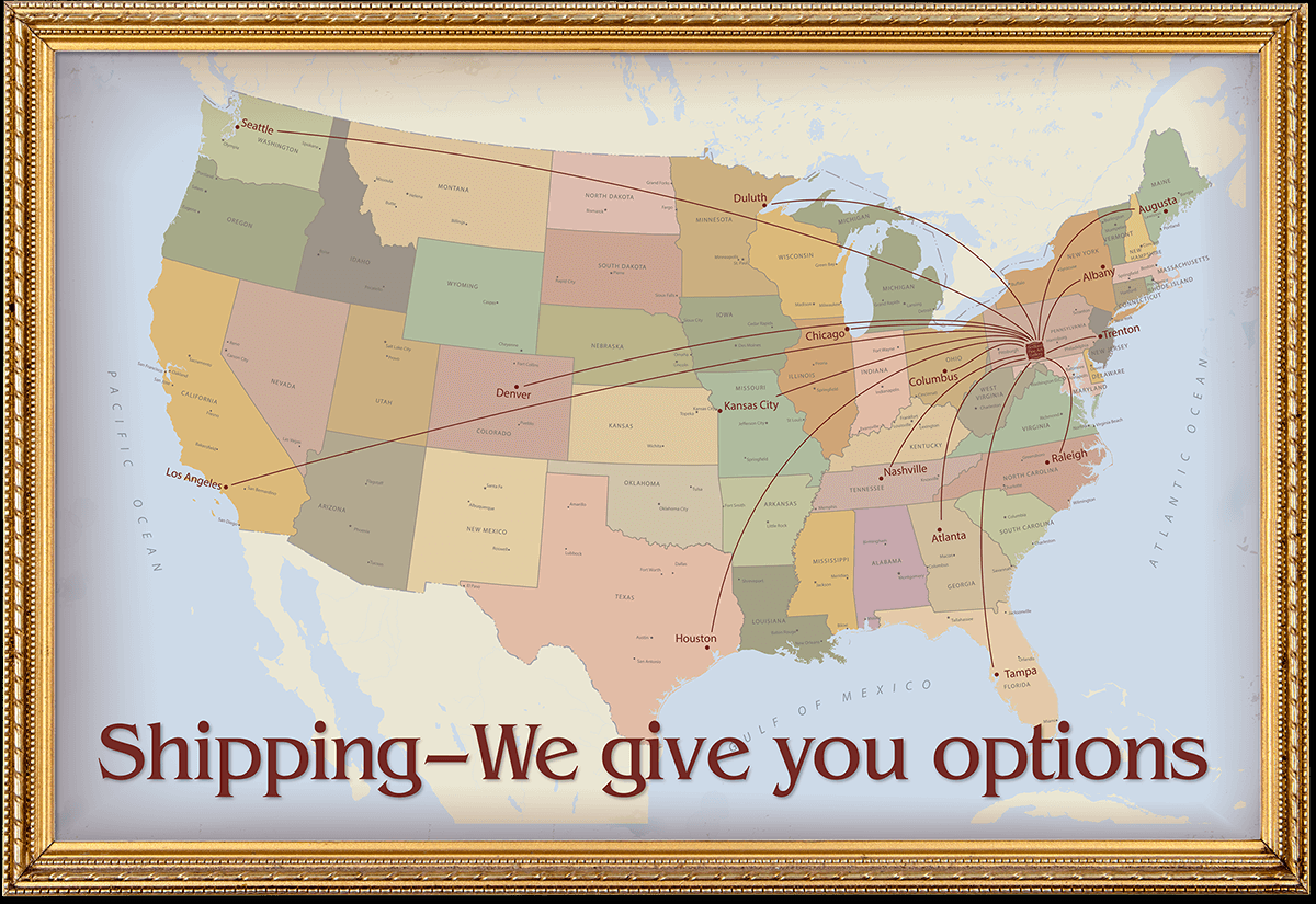 Bedford Fine Art Gallery Shipping Options