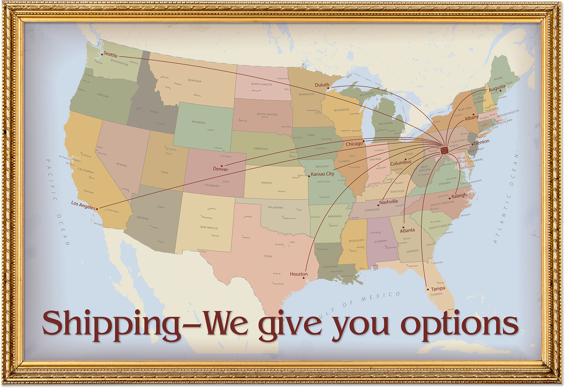 Bedford Fine Art Gallery Shipping Options