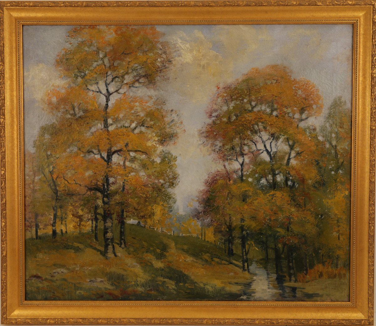 Ernest Fredericks Fall Leaves Impression Painting