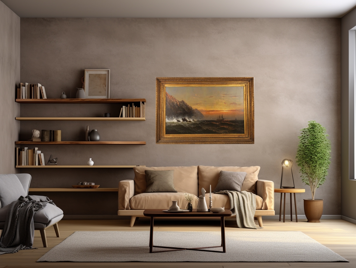 James Hamilton: 19th Century Ships off the Coast Painting